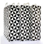 Sac kraft noir et blanc avec poignées torsadées 32×12×40 cm – Lot de 250