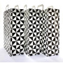 Sac kraft noir et blanc avec poignées torsadées 32×12×40 cm – Lot de 250