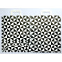 Sac kraft noir et blanc avec poignées torsadées 32×12×40 cm – Lot de 250