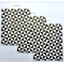 Sac kraft noir et blanc avec poignées torsadées 32×12×40 cm – Lot de 250