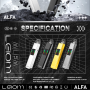 Vapoteuse ALFA Kit X-TREME avec puissance réglable - Type-C 1200mAh - LEIOM - Gris