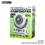 Ventilateur de Camping Extérieur à Longue Durée de Vie de La Batterie REMAX RS-ZF09 - Marron