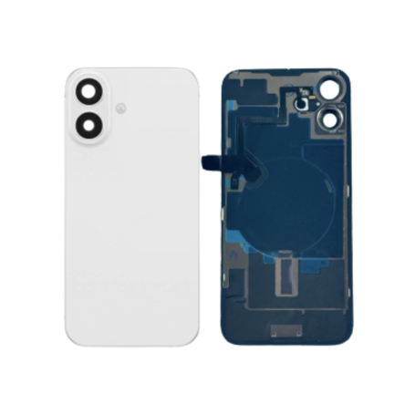 Vitre Cache Arrière iPhone 16 Plus Blanc (Origine Demonté) - Grade A