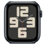 Montre Connectée Apple Watch Series SE GPS 44mm Aluminium Minuit (Sans Bracelet et Accessoires) - Grade B