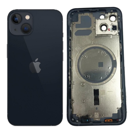 Châssis Vide iPhone 13 mini Noir - Origine Démontré Grade AB pour Réparations Rapides