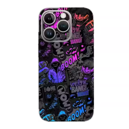 Colorful Graffiti Silicone Protective Case for iPhone