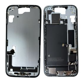Chassis iPhone 15 Bleu Origine Sans Vitre et Batterie avec Connecteur de Charge Grade AB - Achat en Ligne