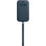 Coque de Protection iPhone 12/12 Pro en Cuir Véritable avec MagSafe - Bleu - MHYD3ZM/A