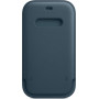 Coque de Protection iPhone 12/12 Pro en Cuir Véritable avec MagSafe - Bleu - MHYD3ZM/A