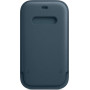 Coque de Protection iPhone 12/12 Pro en Cuir Véritable avec MagSafe - Bleu - MHYD3ZM/A