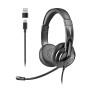Headphones with USB-C Stereo Cable NGS VOX605 Black – Premium Sound & Modern Design