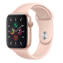 Montre Connectée Apple Watch Series 5 GPS + Cellular 44mm Or Acier Inoxydable avec Bracelet - Qualité AB pour un Style Moderne e