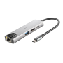Adaptateur USB-C multi-port 4 en 1 NGS wonder dock supra Aluminium pour une connectivité optimale et efficace