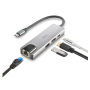 Adaptateur USB-C multi-port 4 en 1 NGS wonder dock supra Aluminium pour une connectivité optimale et efficace