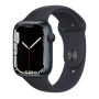 Buy Apple Watch Series 7 GPS + Cellular 45mm Midnight Stainless Steel Smartwatch with Band Grade A - VAT Margin Deals