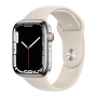 Montre Connectée Apple Watch Series 7 GPS + Cellular 45mm en Acier Inoxydable Argent - Grade A, Livraison Rapide