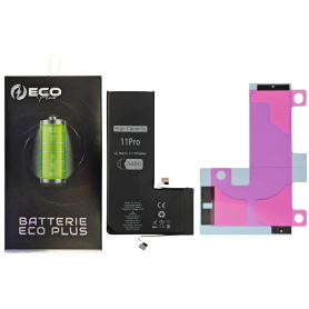 Batterie iPhone 11 Pro 3400mAh + Adhésifs - 130% Plus Durable (ECO Plus)