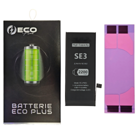 Battery iPhone SE 2022 3.82V/2200mAh + Adhesives - 130% Plus Durable (ECO Plus)