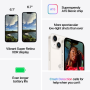 iPhone 14 128 Go Lumière stellaire - Grade A avec boîte et câble