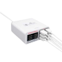 Chargeur Intelligent 6 Ports USB QC3.0 SUNSHINE SS-304Q Violet Charge Rapide Optimale pour Appareils Multiples