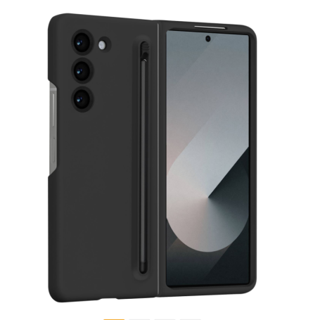 Coque Protection Samsung Galaxy Z Flip 6 Noir - Liquid Skin Touch Case