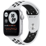 Apple Watch Series SE GPS 44mm Nike Black with Silver Band - Grade AB - Great Deal!