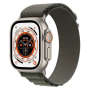 Apple Watch Ultra 49mm Titane Vert avec Bracelet Alpine Loop et Accessoires - Grade A - Connectivité Cellulaire et Style Élégant