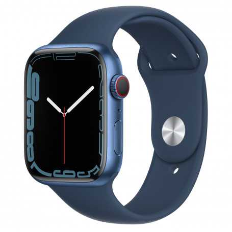 Achetez Apple Watch Series 7 Cellulaire 45mm Bleu Aluminium Grade B - Montre Connectée Reconditionnée TVA Sur Marge