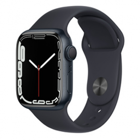 Smartwatch, Wearable Tech - Montre Connectée Apple Watch Series 7 GPS 41mm Minuit Aluminium avec Bracelet - Grade AB (TVA Sur Ma