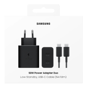 Kit Chargeur USB-C 50W Samsung T5020XBE Noir | Etech-Parts
