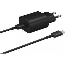 25W Type-C Charger Kit for Samsung T2510XB Black Fast Charging Bulk