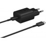 25W Type-C Charger Kit for Samsung T2510XB Black Fast Charging Bulk