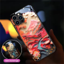 Coque de Protection Lumineuse Mont Fuji en Origami pour iPhone avec Câble d'Alimentation - Design Unique et Sécurité Assurée
