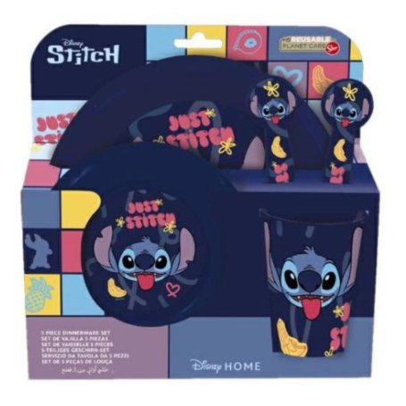 Coffret Cadeau Deluxe Disney avec Gadgets - Stitch Just Stitch Blue pour les Fans Inconditionnels
