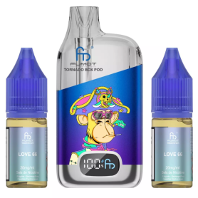 Achetez Vapoteuse Tornado BOX POD - 28000 Puffs - Love 66, Vape Rechargeable et Puissante