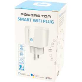 Prise Intelligente WiFi Powerstar K-EU3 Blanche - Connectivité et Contrôle à Distance Pour Votre Maison