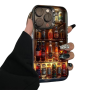 Premium PC Protective Case for iPhone - Beer in the Refrigerator Design | Durable & Stylish Cover