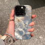 PC Protective Case for iPhone - Stylish Blue & Gold Mirage | Durable & Sleek Design