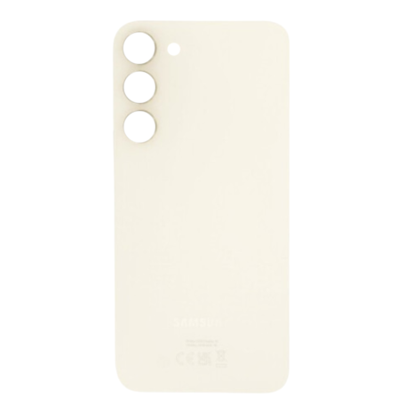 Vitre Arrière Originale pour Samsung Galaxy S23 Beige - Qualité Premium Grade A