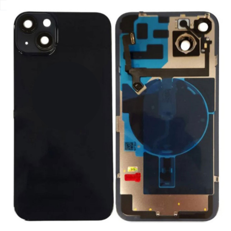 Achetez Vitre Arrière iPhone 14 Noir avec MagSafe Grand Trou | Remplacement de Qualité