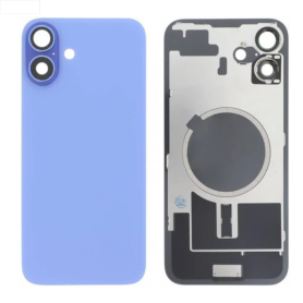 Dos, Panneau, Couverture - Vitre Arrière iPhone 16 Plus Violet Avec MagSafe (Grand trou) Sans Logo, prix de gros.