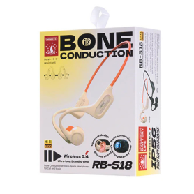Casque, Auriculaires - Écouteurs de Sport sans Fil Conduction Osseuse Remax RB-S18 - Orange, prix de gros.