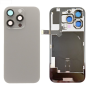 Back Glass, Rear Cover - IPhone 16 Pro Titanium Natural Back Glass With MagSafe (Large Hole) No Logo, wholesale price