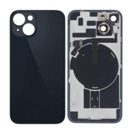 Back Cover - iPhone 14 Plus Back Glass Black With MagSafe (Large Hole) No Logo, wholesale price