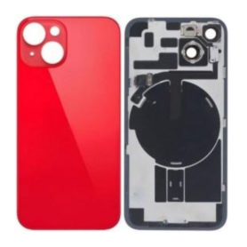 Back Glass, Rear Cover - iPhone 14 Plus Back Glass Red With MagSafe (Large Hole) No Logo, wholesale price
