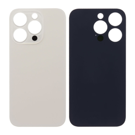 Back Glass, Rear Cover - iPhone 14 Pro Gold Back Glass (Large Hole) No Logo, wholesale price