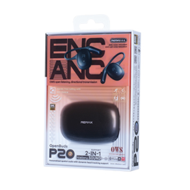 Wireless Earphones, Bluetooth Earbuds - Remax OWS OpenBuds P20 Wireless Earbuds - Black, wholesale price