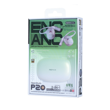 Earphones, Headphones - Remax OWS OpenBuds P20 Wireless Earbuds - White, wholesale price