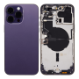 Back Glass, Rear Cover - IPhone 14 Pro Max Purple Back Glass With MagSafe (Large Hole) No Logo, wholesale price