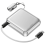 Portable Charger, External Battery - Power bank with fast charging cables 22.5W 20,000mAh FC-07 REMAX - Silver, wholesale price